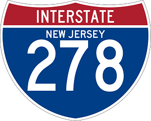 Interstate 278 New Jersey sign