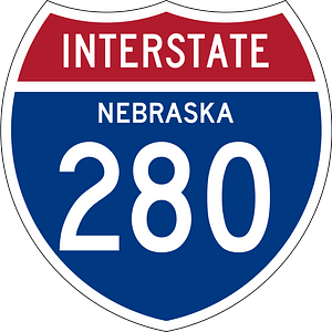 Interstate 280 Nebraska sign