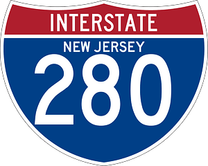Interstate 280 New Jersey sign