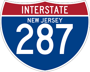 Interstate 287 New Jersey sign