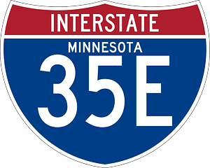 Interstate 35E Minnesota sign