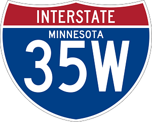 Interstate 35W Minnesota sign