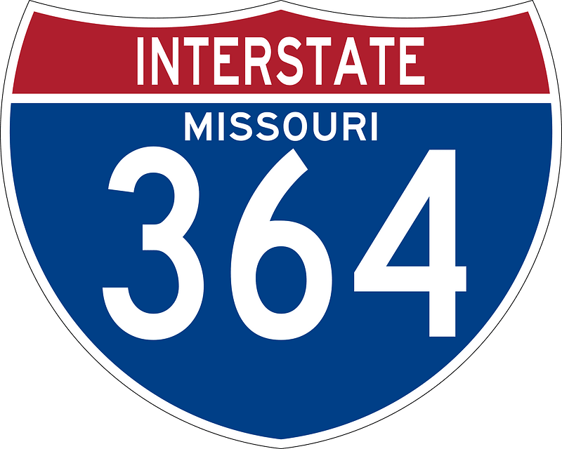 Interstate 364 Missouri sign