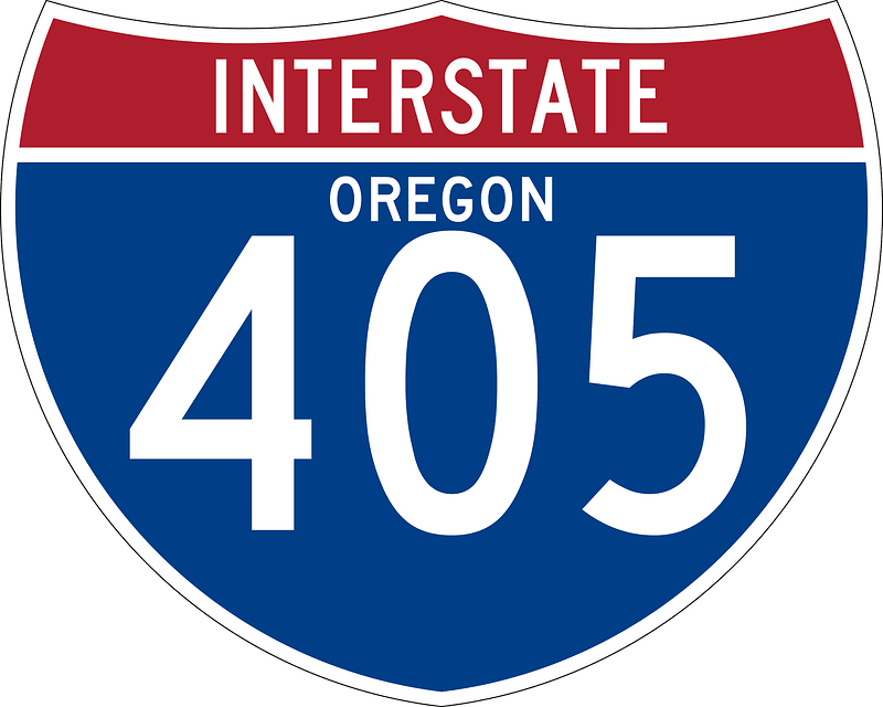 Interstate 405 Oregon sign