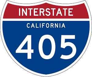 Interstate 405 California sign