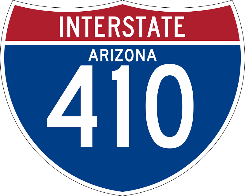 Interstate 410 Arizona sign