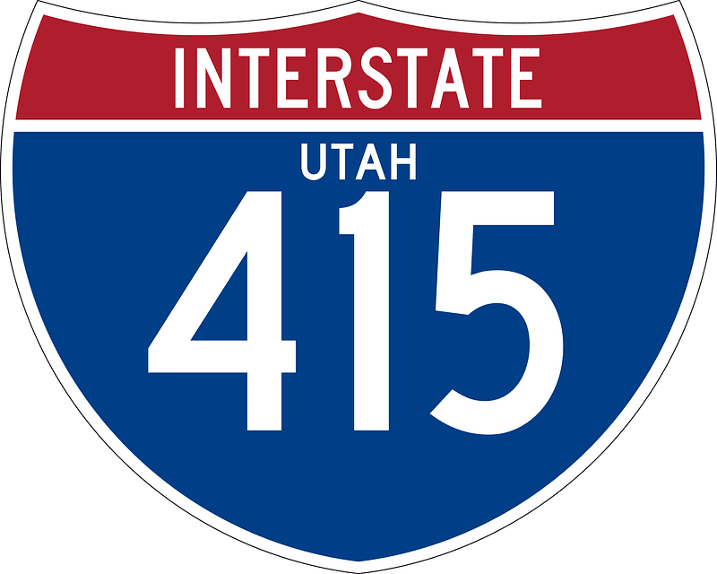 Interstate 415 Utah sign