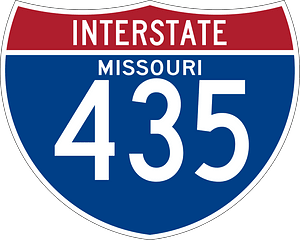 Interstate 435 Missouri sign