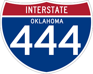 Interstate 444 Oklahoma sign