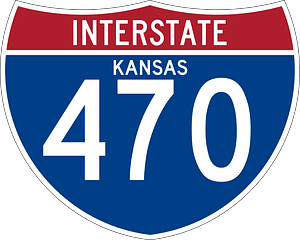 Interstate 470 Kansas sign
