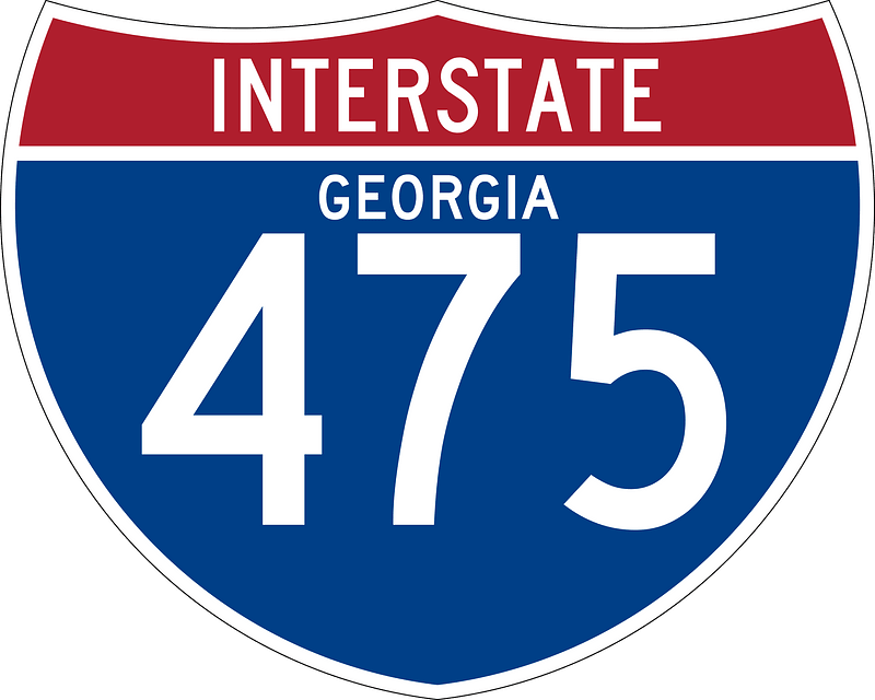 Interstate 475 Georgia sign