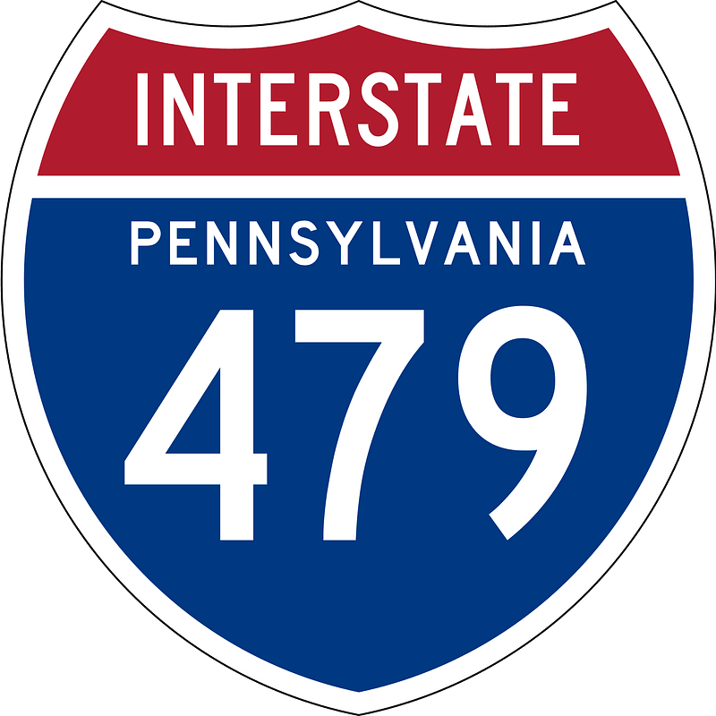 Interstate 479 Pennsylvania sign