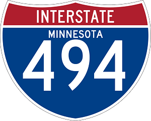 Interstate 494 Minnesota sign