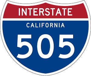 Interstate 505 California sign