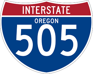 Interstate 505 Oregon sign