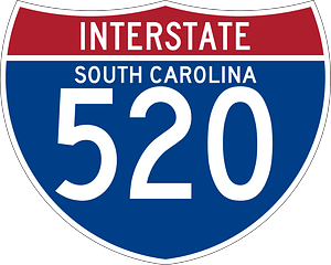 Interstate 520 South Carolina sign
