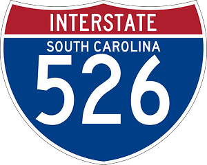 Interstate 526 South Carolina sign