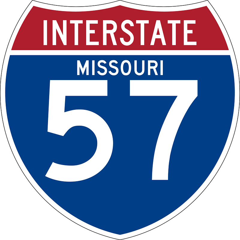 Interstate 57 Missouri sign