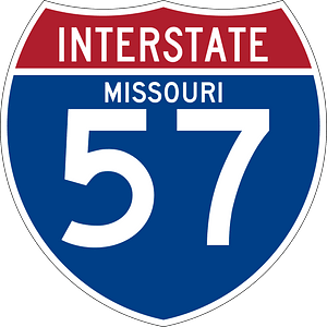 Interstate 57 Missouri sign