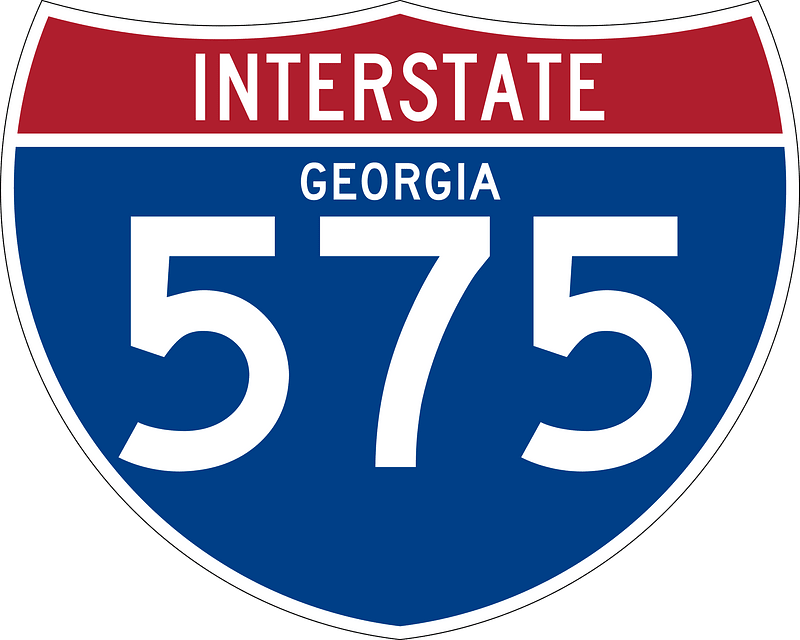 Interstate 575 Georgia sign