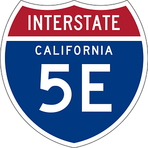 Interstate 5E California sign