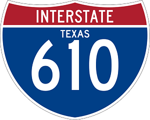 Interstate 610 Texas sign