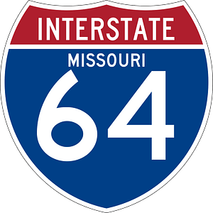 Interstate 64 Missouri sign