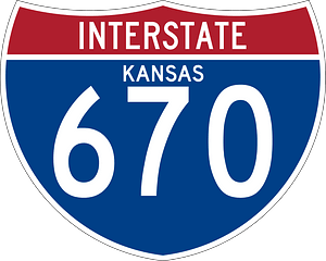 Interstate 670 Kansas sign