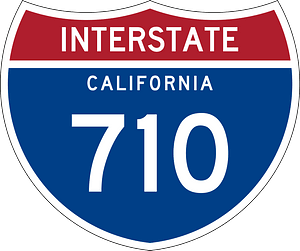 Interstate 710 California sign