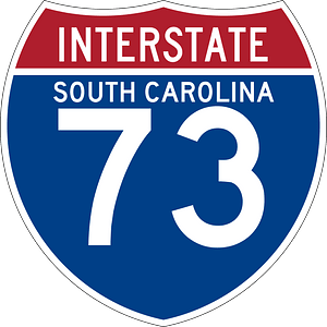 Interstate 73 South Carolina sign