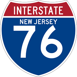 Interstate 76 New Jersey sign