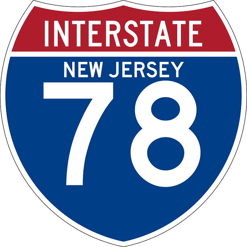Interstate 78 New Jersey sign