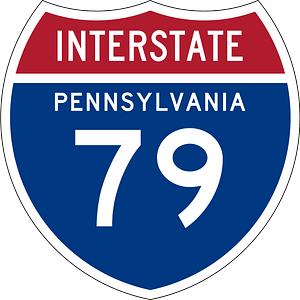 Interstate 79 Pennsylvania sign