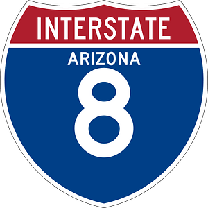 Interstate 8 Arizona sign
