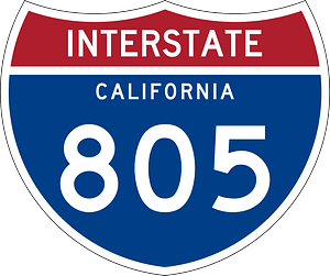 Interstate 805 California sign - Free vector clipart images on ...