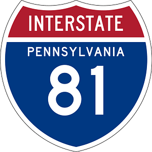 Interstate 81 Pennsylvania sign