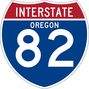 Interstate 82 Oregon sign