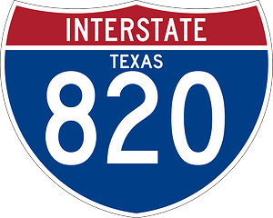 Interstate 820 Texas sign