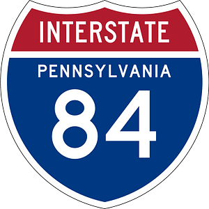 Interstate 84 Pennsylvania sign