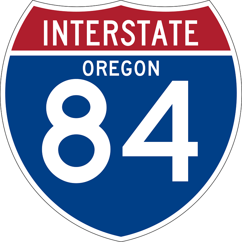 Interstate 84 Oregon sign