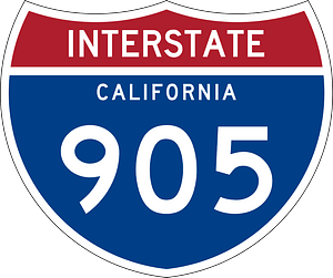 Interstate 905 California sign