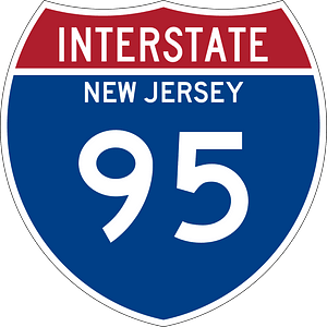 Interstate 95 New Jersey Metric sign