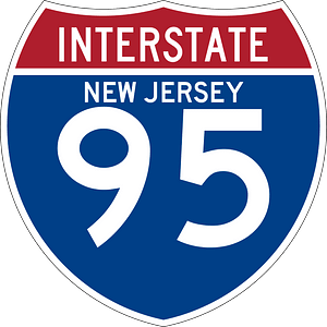 Interstate 95 New Jersey sign