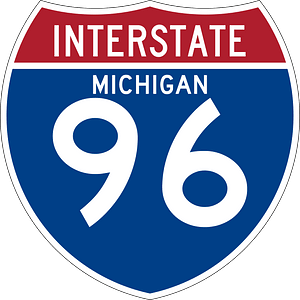 Interstate 96 Michigan sign
