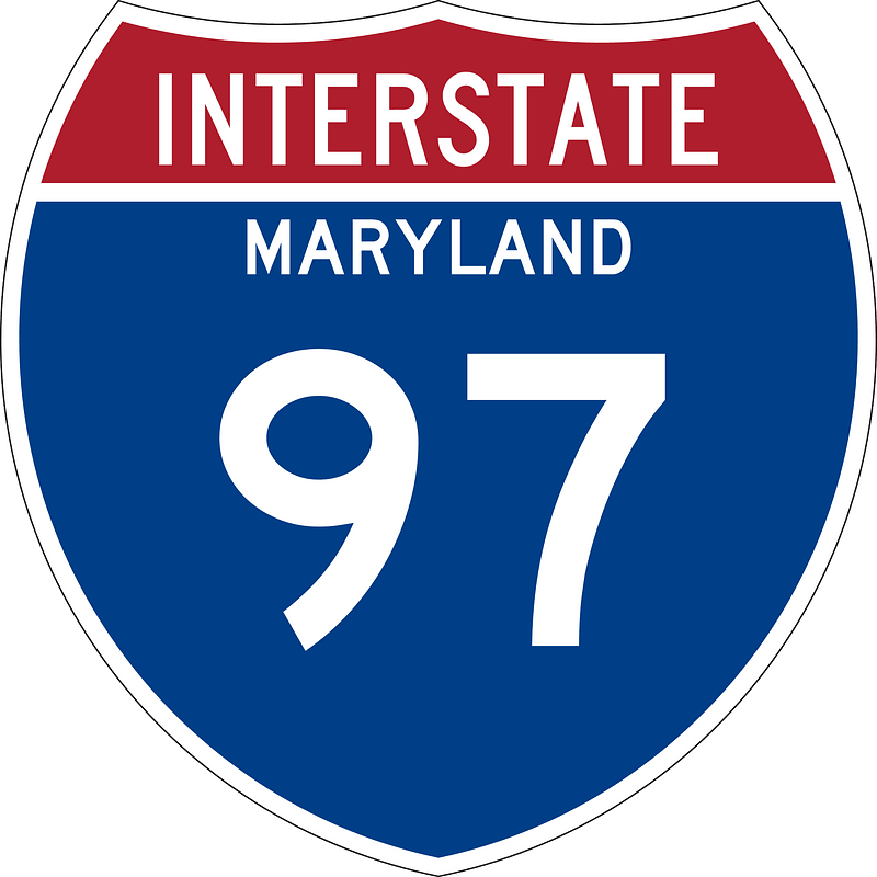 Interstate 97 Maryland Metric sign