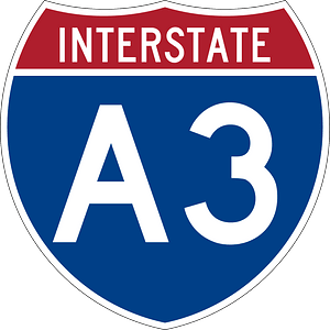 Interstate A3 Alaska sign