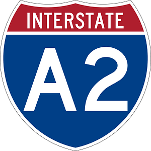 Interstate A2 Alaska sign