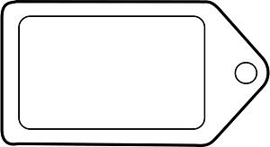 Blank price tag