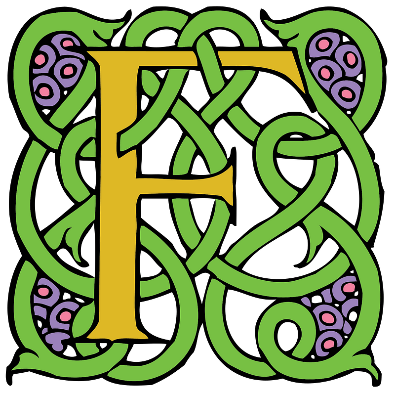 Celticknot letter F