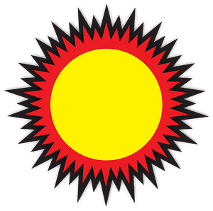 Cercular sun glass coaster 